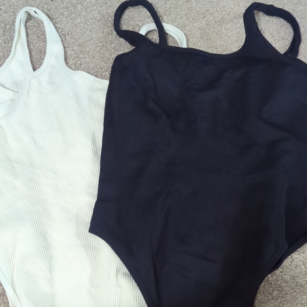 Bodysuit Black and Cream